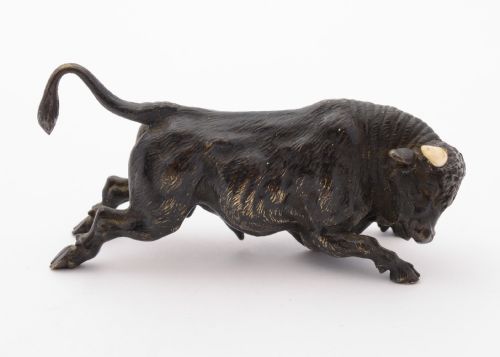 Good Austrian Bronze Bull Circa 1900