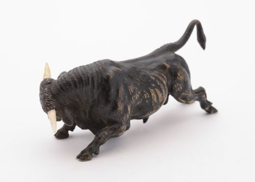 Good Austrian Bronze Bull Circa 1900