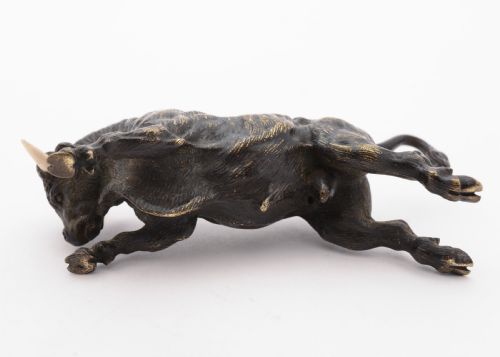 Good Austrian Bronze Bull Circa 1900