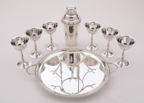 Superb Art Deco Cocktail Set Circa 1930