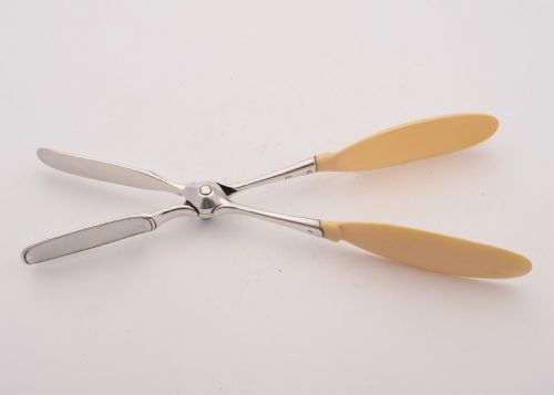 Superb Christofle Ivory and Silver Plated Salad Servers Circa 1900