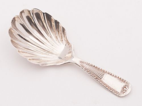 Nice Edwardian Silver Caddy Spoon London 1903