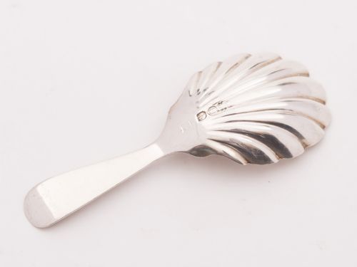 Nice Edwardian Silver Caddy Spoon London 1903