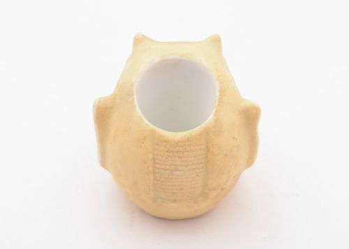 Unusual German Porcelain Devil's Head Matchstriker Circa 1910