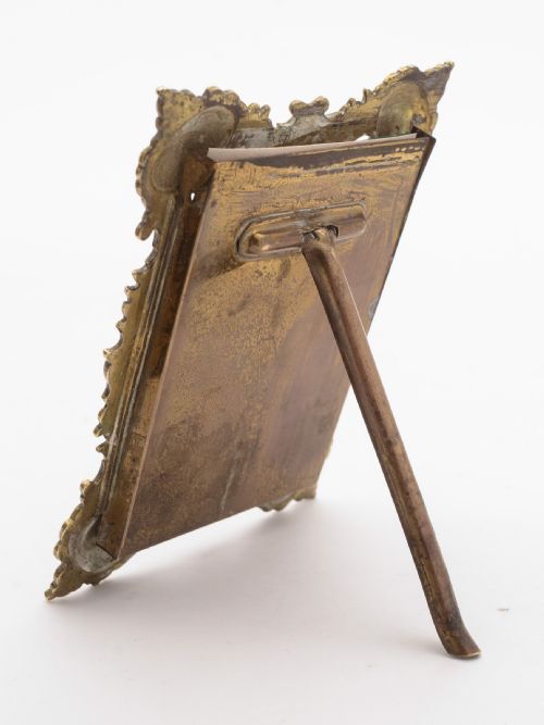 Charming Edwardian Cast Brass Photo Frame Circa 1905