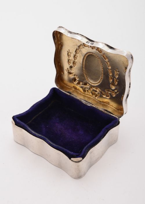 Charming Edwardian Silver Trinket Box Birmingham 1907