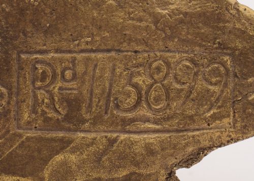 Fabulous Victorian Brass Crocodile Note Holder 1884