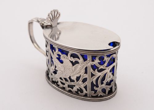 Nice Silver Mustard Pot London 1922