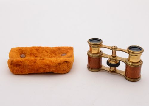 Fabulous Edwardian Guilloche Enamel Opera Glasses Circa 1905