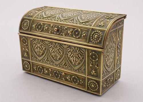 Art Nouveau Brass Document Box Circa 1900
