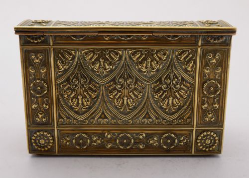 Art Nouveau Brass Document Box Circa 1900