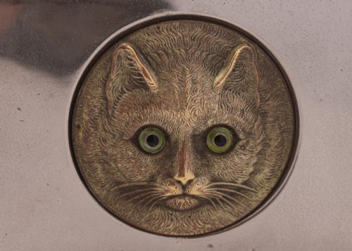 Nice Trinket Box with Cat Face Lid 1911