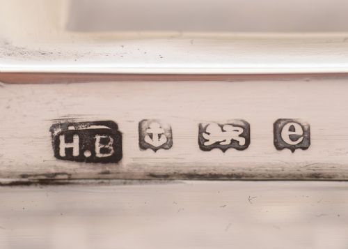 Wonderful Edwardian Silver Topped Stamp Box Birmingham 1904