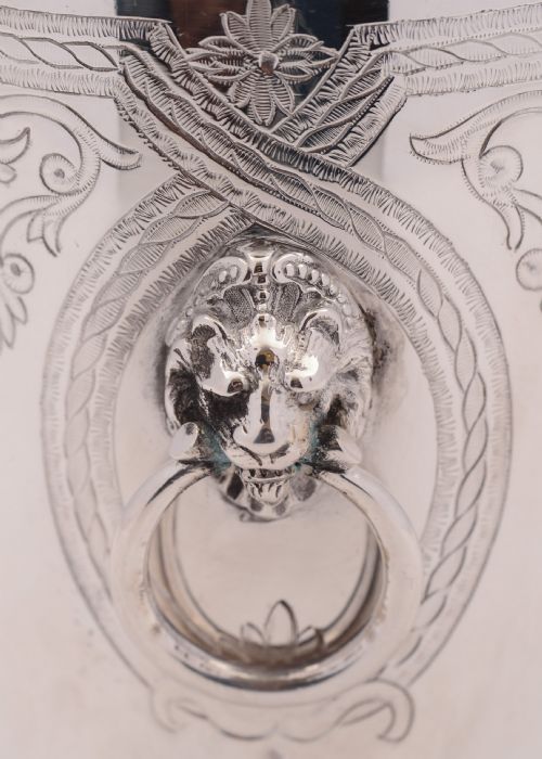 Wonderful Victorian Oval Silver Plated Biscuit Box Circa 1890