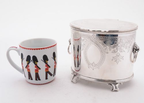 Wonderful Victorian Oval Silver Plated Biscuit Box Circa 1890