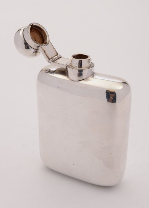 Nice Silver Plated Hip Flask Circa 1930