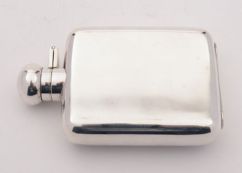Nice Silver Plated Hip Flask Circa 1930