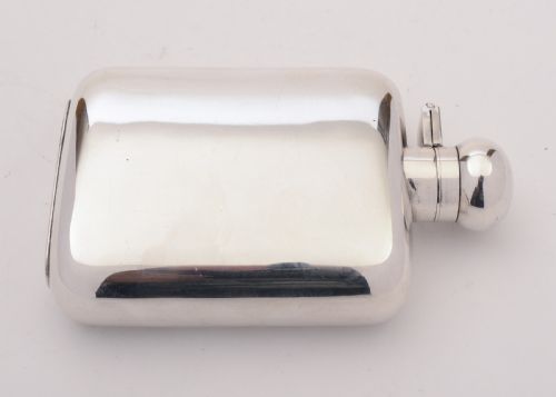 Nice Silver Plated Hip Flask Circa 1930
