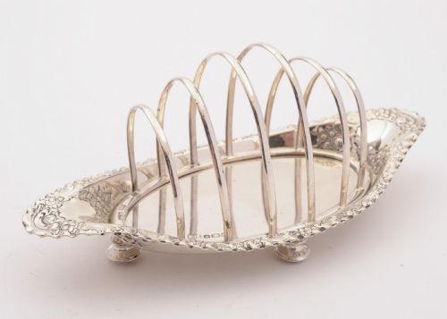 Fabulous Victorian Silver Toast rack Sheffield 1890