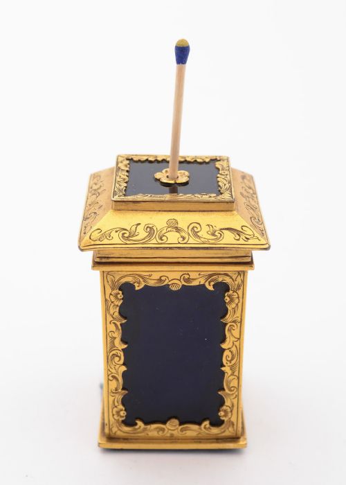 Fabulous Victorian Gilt Brass Vesta Box Circa 1880
