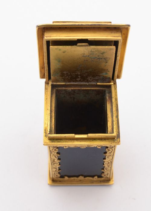 Fabulous Victorian Gilt Brass Vesta Box Circa 1880