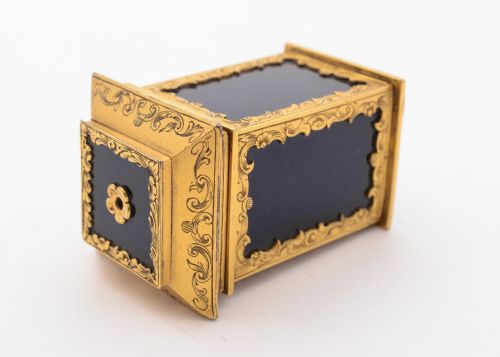 Fabulous Victorian Gilt Brass Vesta Box Circa 1880