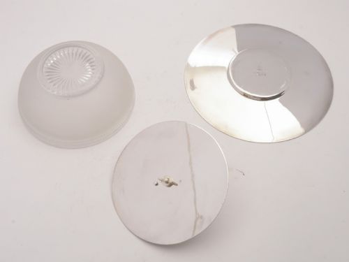 Gorgeous Victorian Glass and Silver Plated Butter Dish