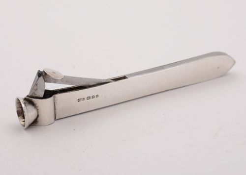 Superb Art Deco Silver Cigar Cutter London 1938