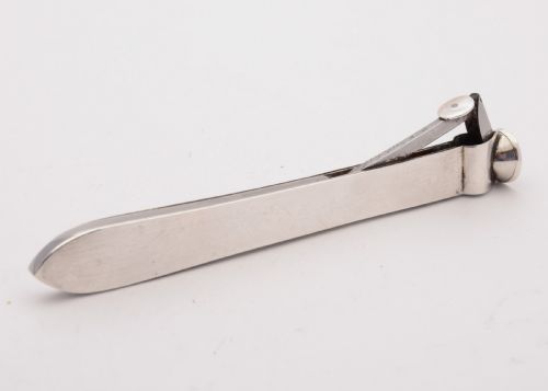 Superb Art Deco Silver Cigar Cutter London 1938