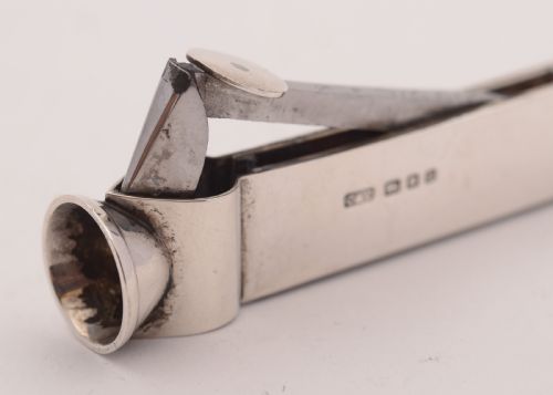 Superb Art Deco Silver Cigar Cutter London 1938