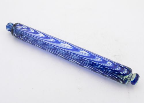 Fabulous Nailsea Glass Rolling Pin Circa 1880