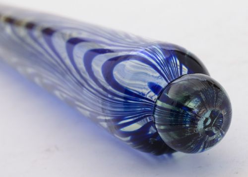 Fabulous Nailsea Glass Rolling Pin Circa 1880