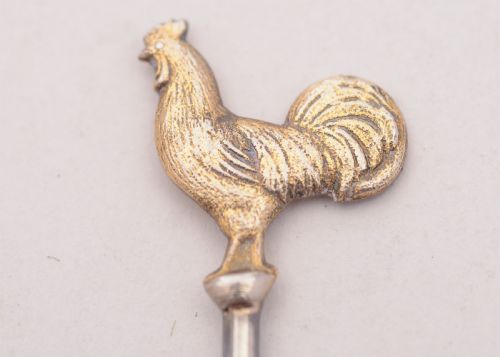 Nice Boxed Set of 6 Sterling Silver Cocktail Sticks Circa 1930