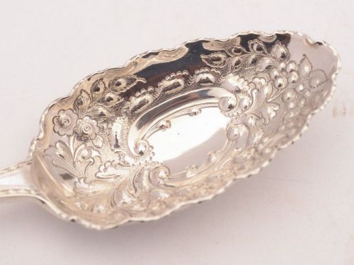 Lovely Pair of Georgian Silver Serving Spoons London 1780