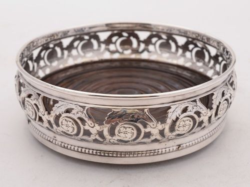 Lovely Edwardian Pair of Silver Plated Coasters Circa 1905