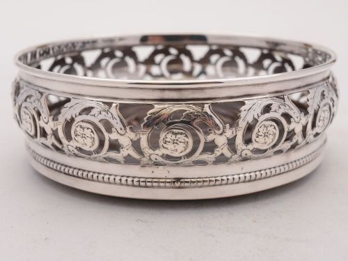 Lovely Edwardian Pair of Silver Plated Coasters Circa 1905