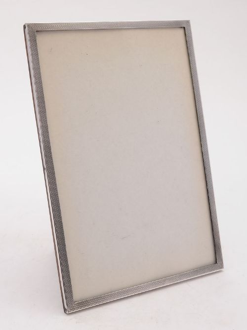Fabulous Art Deco Silver and Oak Photo Frame Birmingham 1937