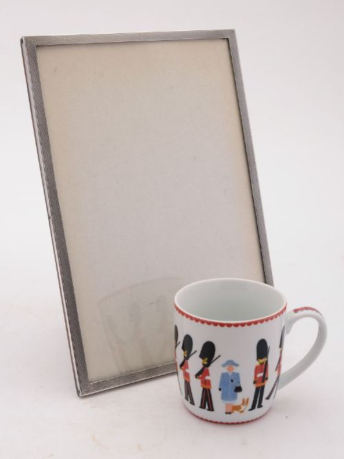 Fabulous Art Deco Silver and Oak Photo Frame Birmingham 1937