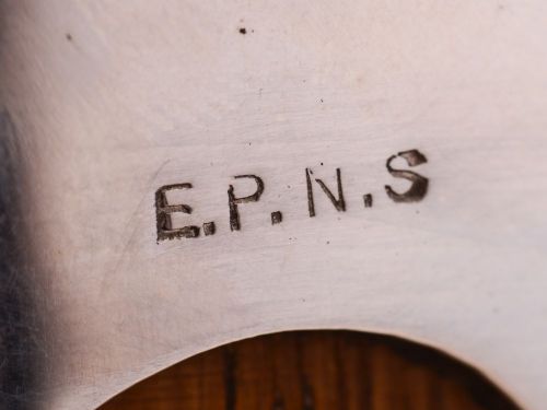 Gorgeous Oak and Silver Plated Salad Bowl Circa 1905