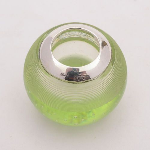 Fabulous Silver and Uranium Glass Matchstriker London 1905