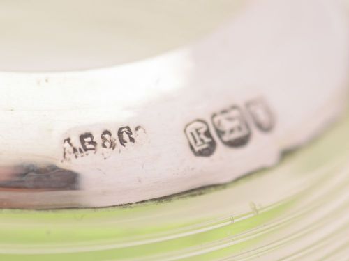 Fabulous Silver and Uranium Glass Matchstriker London 1905