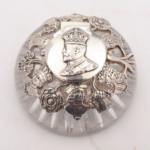 Fabululous Edward VII Coronation Inkpot London 1902