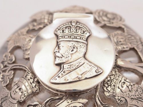 Fabululous Edward VII Coronation Inkpot London 1902