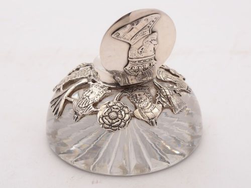 Fabululous Edward VII Coronation Inkpot London 1902