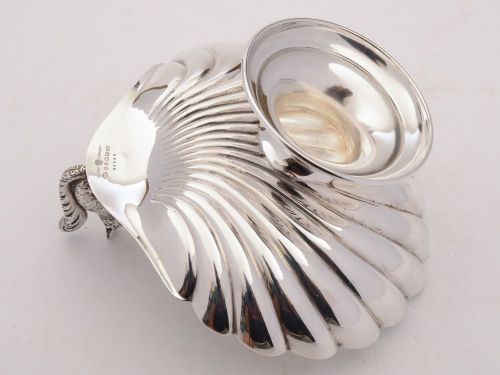 Lovely Edwardian Silver Plated Squirrel Nut Dish Circa 1905