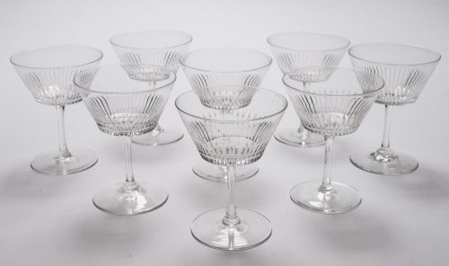 Superb Edwardian Set of 8 Champagnes Circa 1905