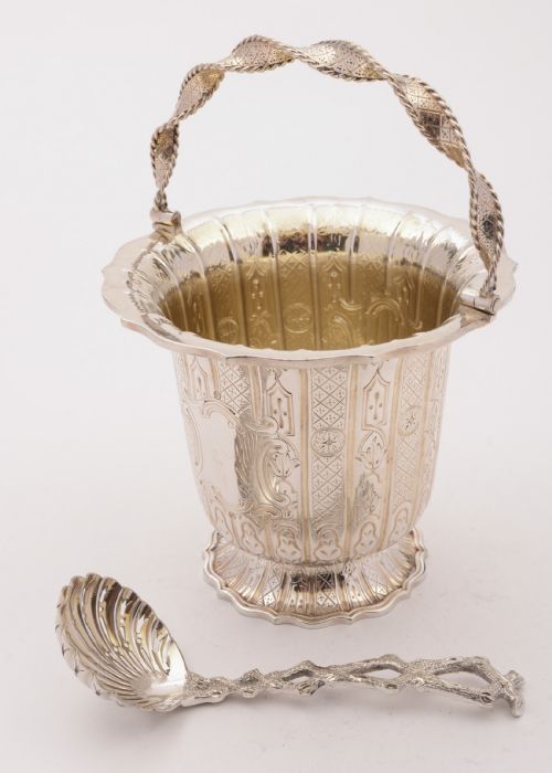 Fabulous Victorian Elkington Sugar Basket 1853