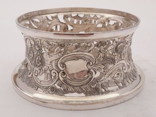 Superb Silver on Copper Dish Ring Circa 1900