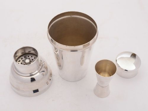 Superb Art Deco Silver Plated Cocktail Shaker Circa 1930