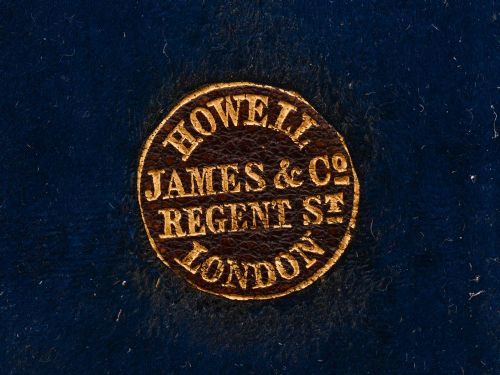 Stunning Victorian Brass and Glass Inkstand Circa 1880